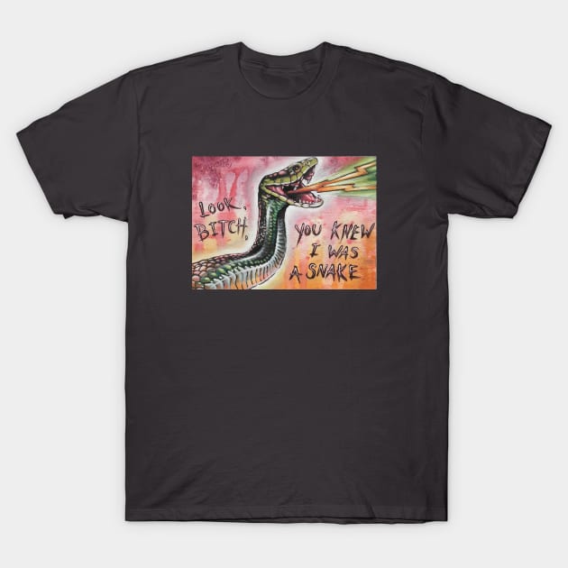 You knew I was a Snake T-Shirt by Toby Sasquatch